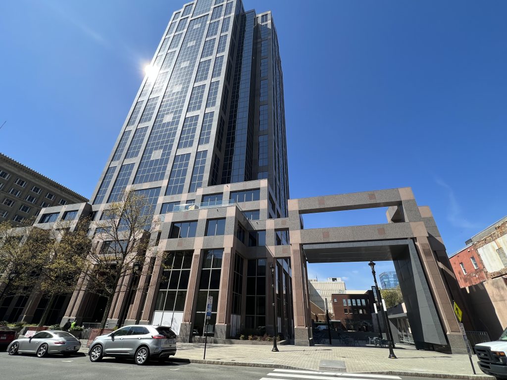 External building shot of Birdie's Barroom & Kitchen, in Downtown Raleigh.