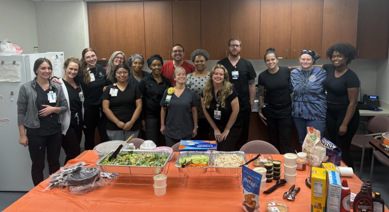 Cary NC medical staff. NC Carolina Ale House teams visit first responders and medical staff for Labor Day 2025 to bring food to share and love.