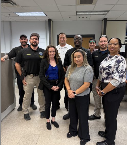 Fayetteville NC PD team. NC Carolina Ale House teams visit first responders and medical staff for Labor Day 2025 to bring food to share and love.